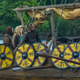 Maude Hirst as Helga, Gustaf Skarsgård as Floki (Jonathan Hession/History)